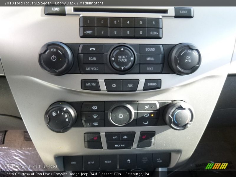 Ebony Black / Medium Stone 2010 Ford Focus SES Sedan