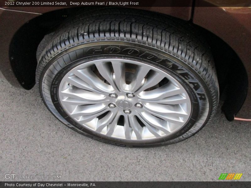 Deep Auburn Pearl / Black/Light Frost 2012 Chrysler 200 Limited Sedan