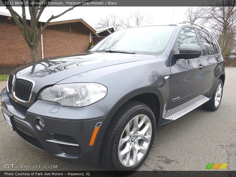 Platinum Gray Metallic / Black 2012 BMW X5 xDrive35i Premium