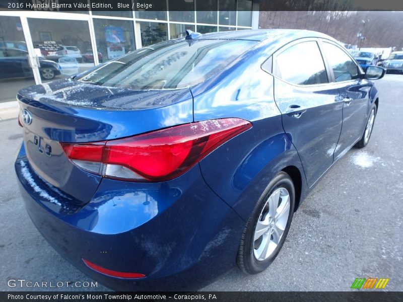 Blue / Beige 2016 Hyundai Elantra Value Edition