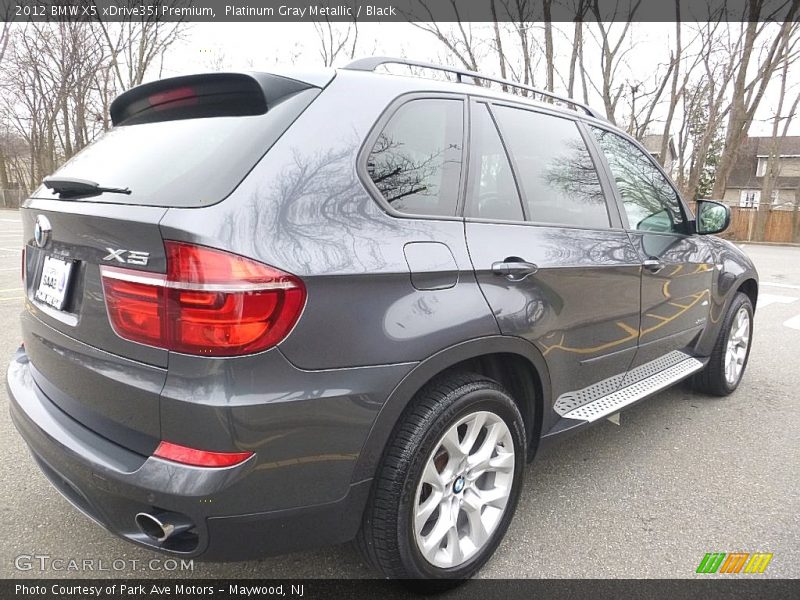Platinum Gray Metallic / Black 2012 BMW X5 xDrive35i Premium