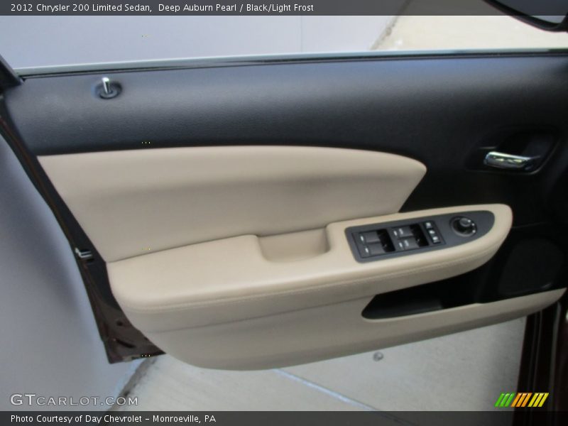 Deep Auburn Pearl / Black/Light Frost 2012 Chrysler 200 Limited Sedan