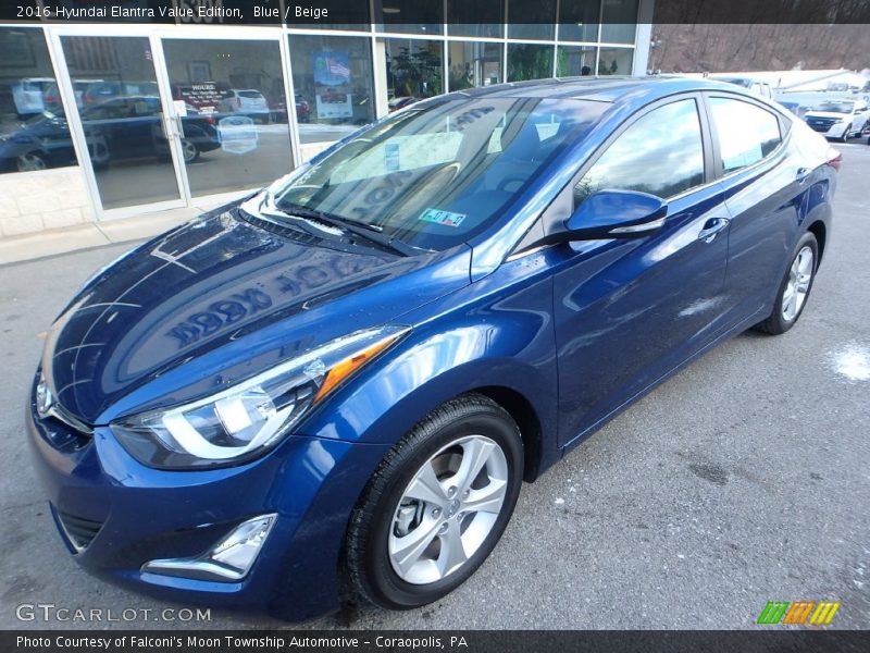 Blue / Beige 2016 Hyundai Elantra Value Edition