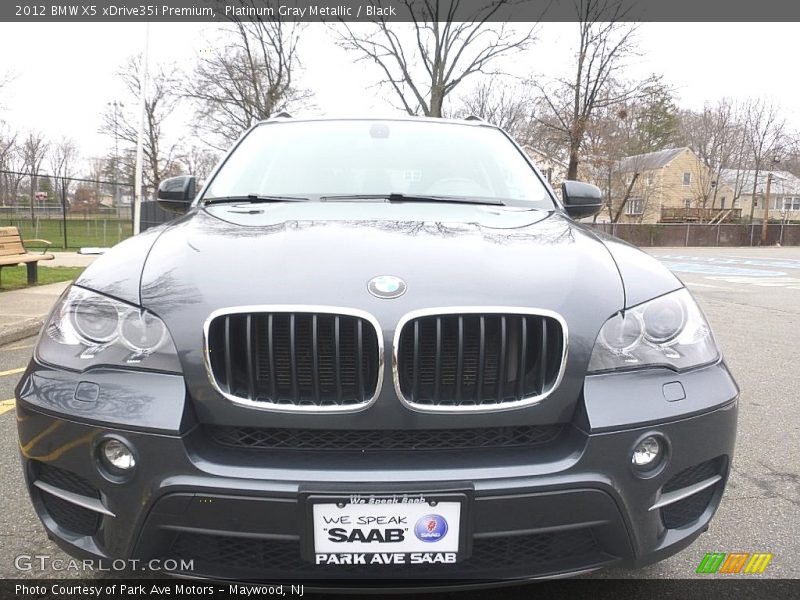 Platinum Gray Metallic / Black 2012 BMW X5 xDrive35i Premium