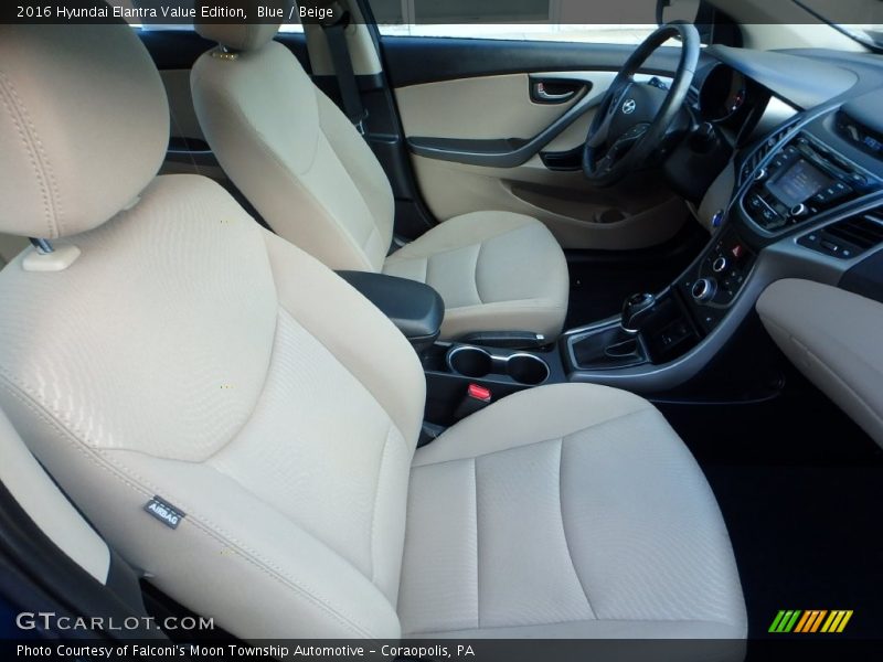 Blue / Beige 2016 Hyundai Elantra Value Edition