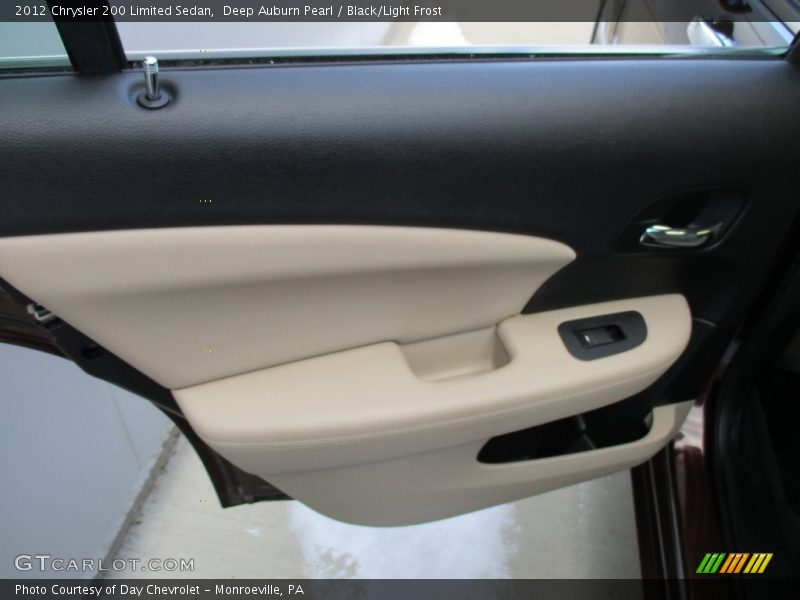 Deep Auburn Pearl / Black/Light Frost 2012 Chrysler 200 Limited Sedan