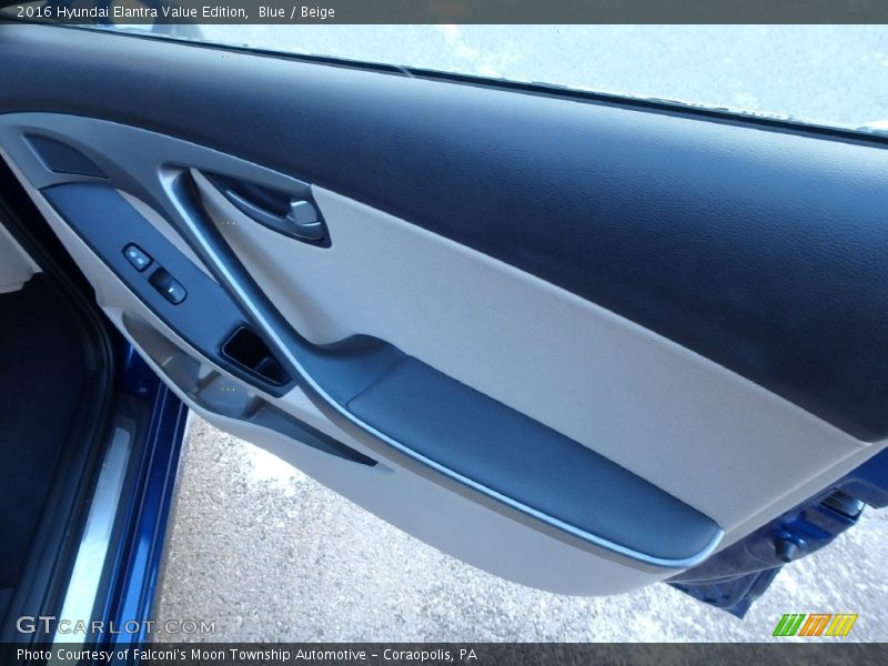 Blue / Beige 2016 Hyundai Elantra Value Edition