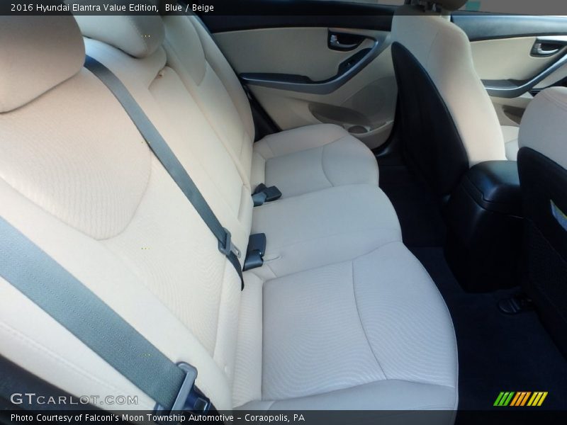 Blue / Beige 2016 Hyundai Elantra Value Edition