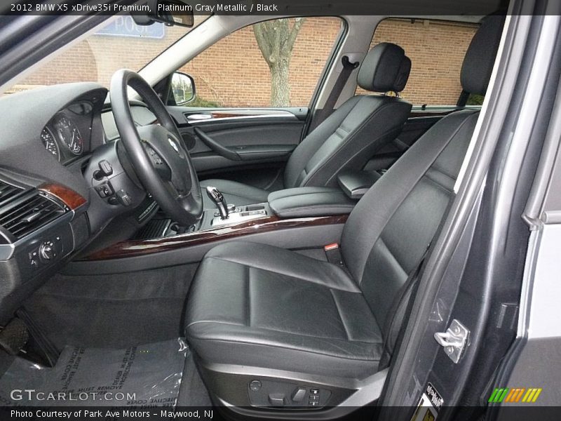 Platinum Gray Metallic / Black 2012 BMW X5 xDrive35i Premium