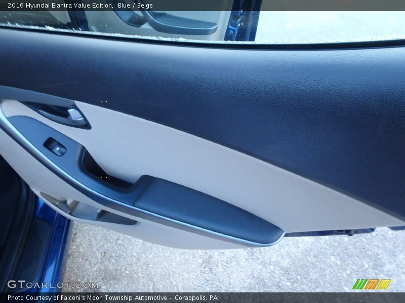 Blue / Beige 2016 Hyundai Elantra Value Edition