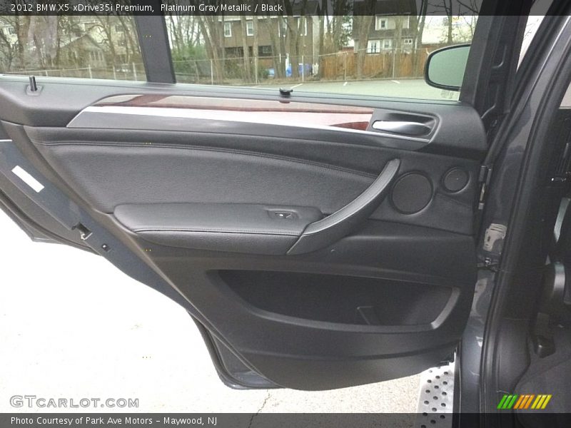 Platinum Gray Metallic / Black 2012 BMW X5 xDrive35i Premium