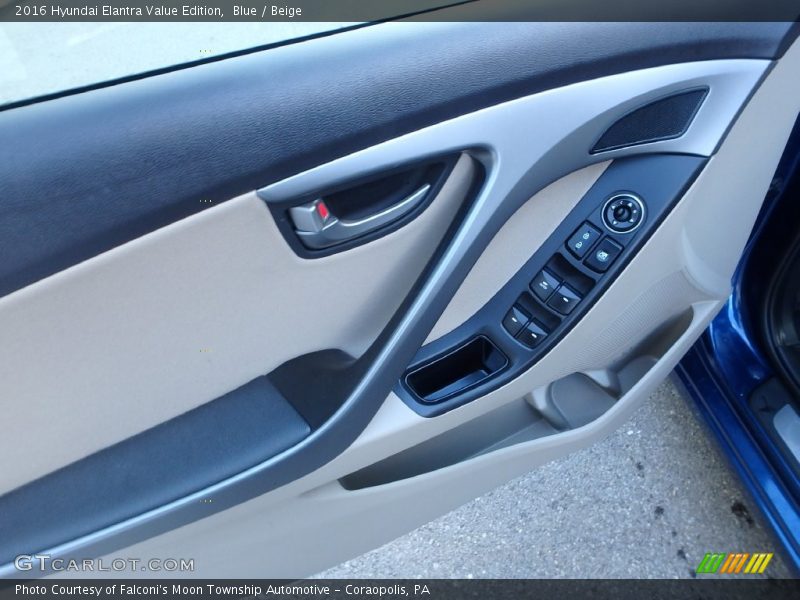Blue / Beige 2016 Hyundai Elantra Value Edition