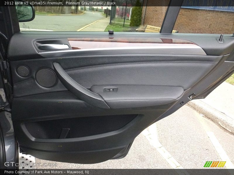Platinum Gray Metallic / Black 2012 BMW X5 xDrive35i Premium