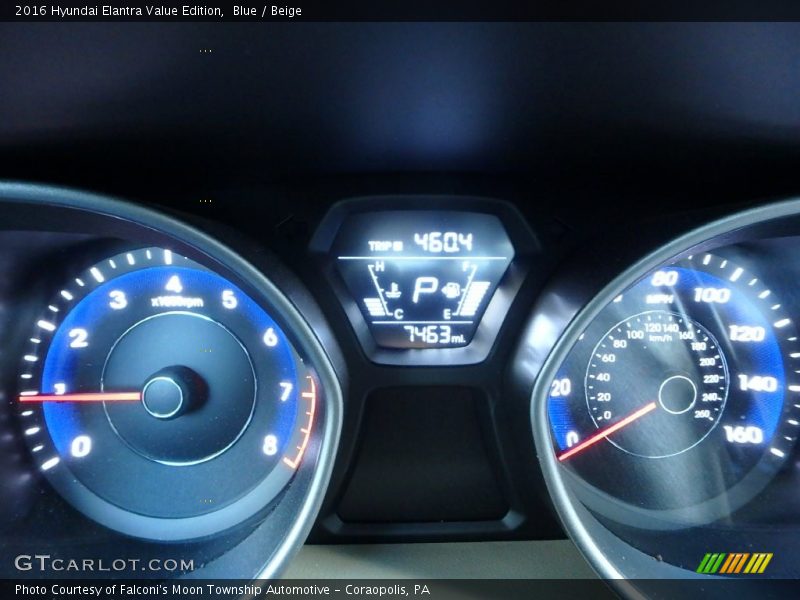 Blue / Beige 2016 Hyundai Elantra Value Edition