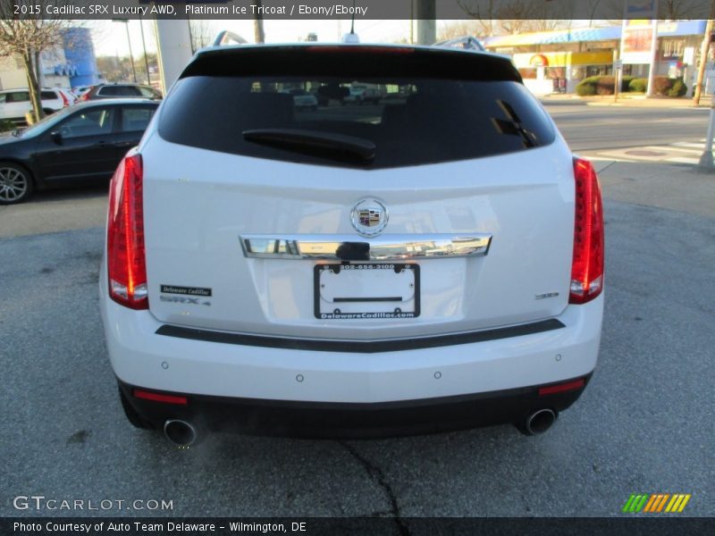 Platinum Ice Tricoat / Ebony/Ebony 2015 Cadillac SRX Luxury AWD
