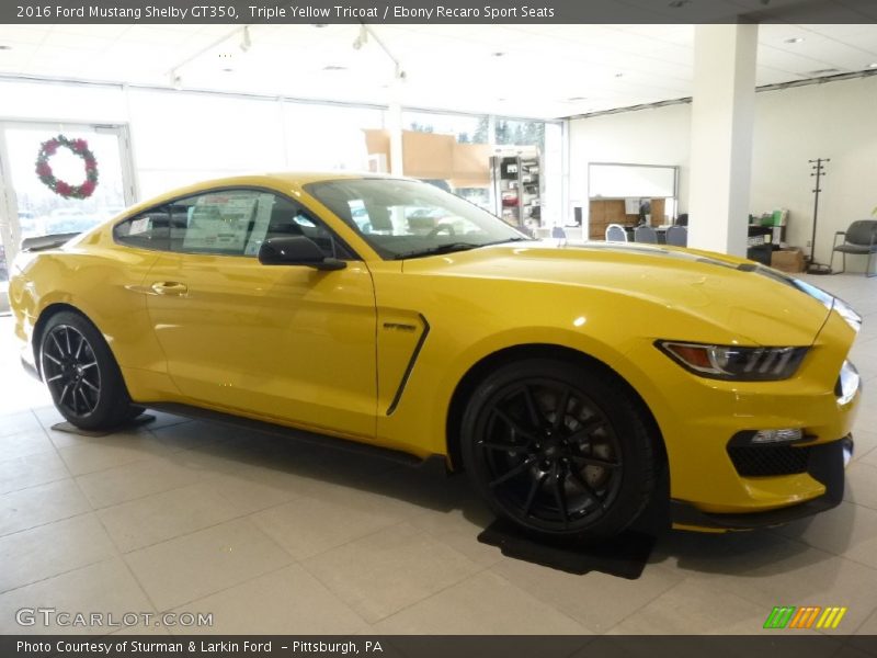Front 3/4 View of 2016 Mustang Shelby GT350