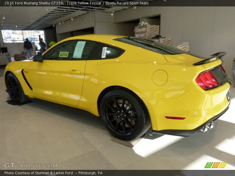  2016 Mustang Shelby GT350 Triple Yellow Tricoat