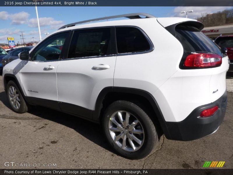 Bright White / Black 2016 Jeep Cherokee Limited 4x4