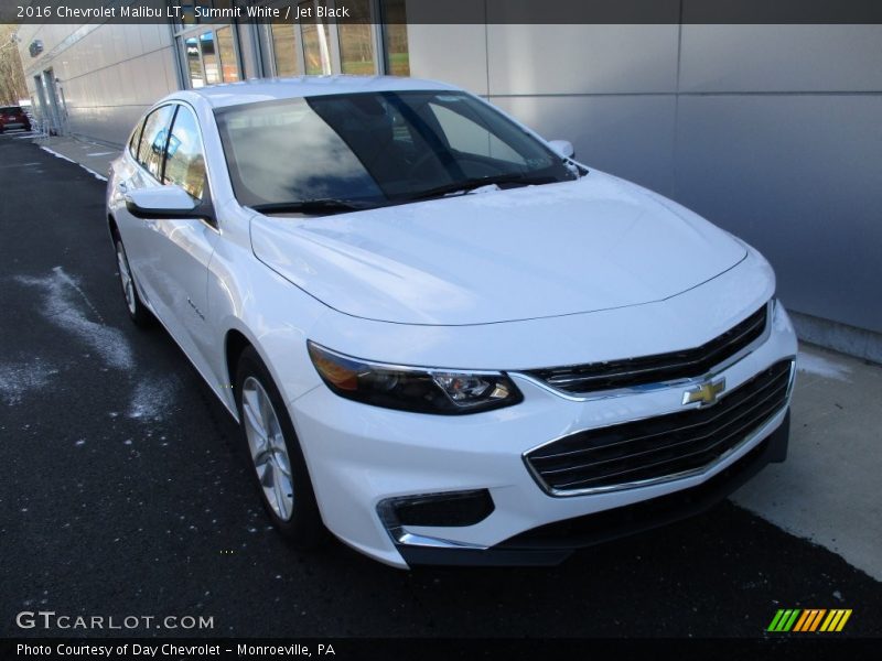 Summit White / Jet Black 2016 Chevrolet Malibu LT