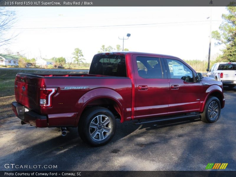 Ruby Red / Black 2016 Ford F150 XLT SuperCrew