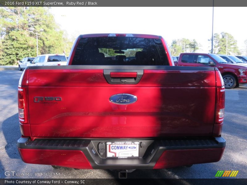 Ruby Red / Black 2016 Ford F150 XLT SuperCrew