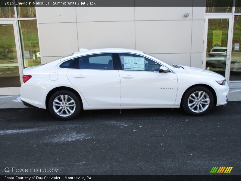 Summit White / Jet Black 2016 Chevrolet Malibu LT