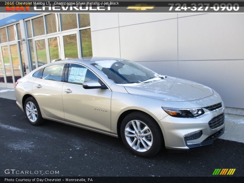 Champagne Silver Metallic / Jet Black 2016 Chevrolet Malibu LT