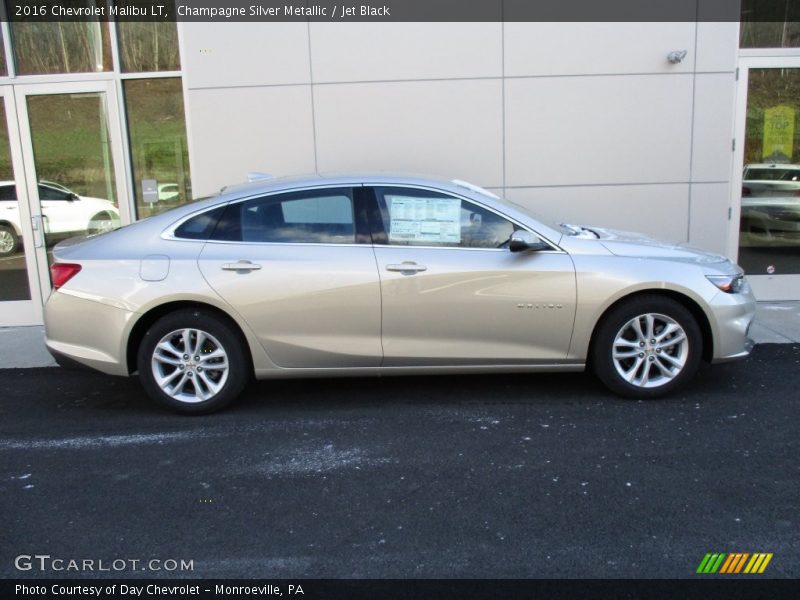 Champagne Silver Metallic / Jet Black 2016 Chevrolet Malibu LT