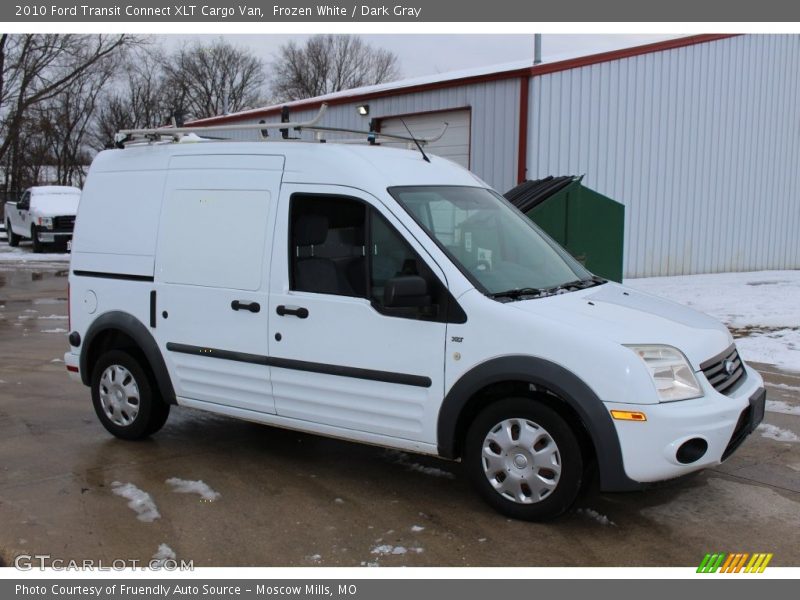 Frozen White / Dark Gray 2010 Ford Transit Connect XLT Cargo Van