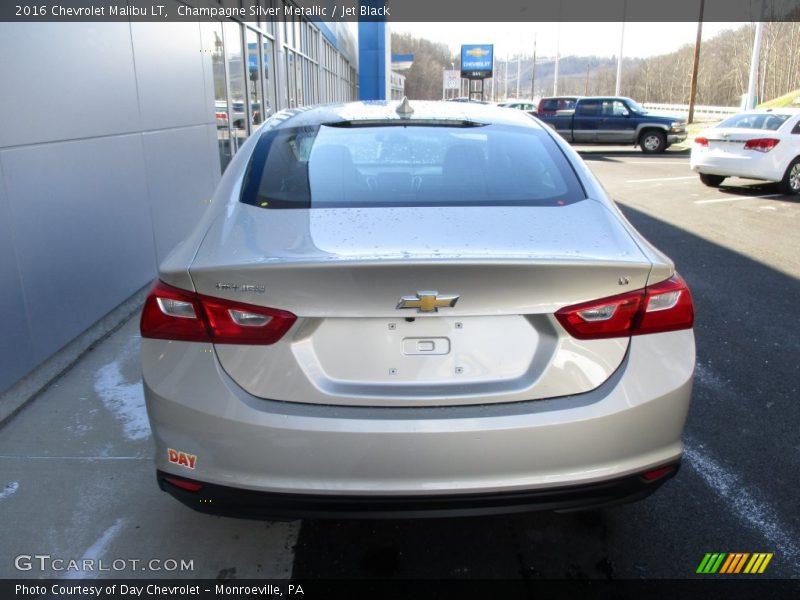 Champagne Silver Metallic / Jet Black 2016 Chevrolet Malibu LT
