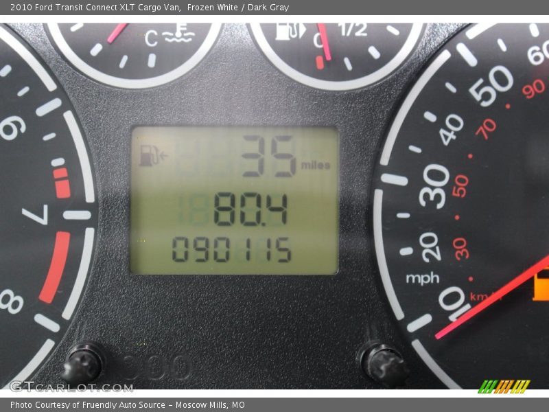 Frozen White / Dark Gray 2010 Ford Transit Connect XLT Cargo Van