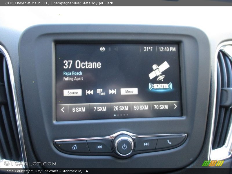 Champagne Silver Metallic / Jet Black 2016 Chevrolet Malibu LT