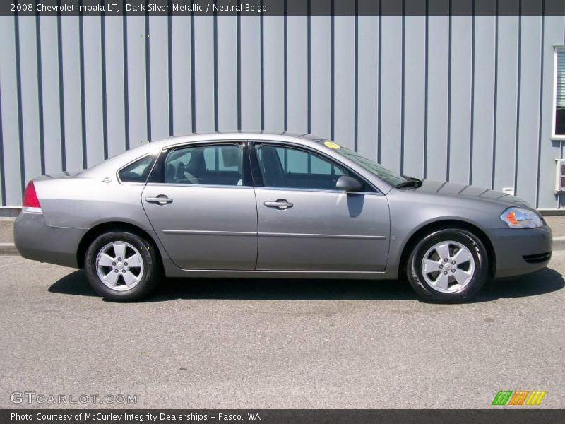 Dark Silver Metallic / Neutral Beige 2008 Chevrolet Impala LT