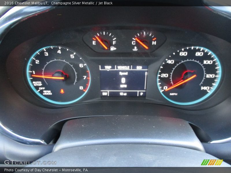 Champagne Silver Metallic / Jet Black 2016 Chevrolet Malibu LT