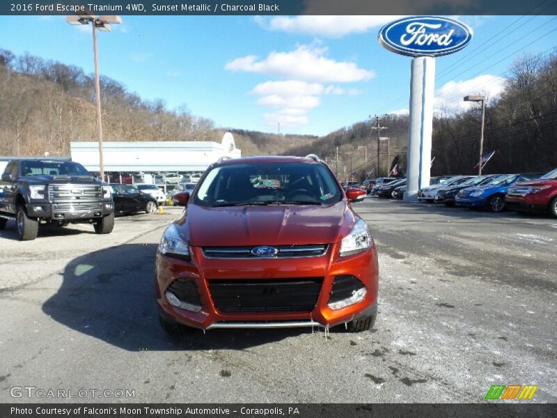 Sunset Metallic / Charcoal Black 2016 Ford Escape Titanium 4WD