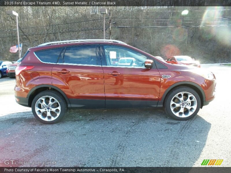 Sunset Metallic / Charcoal Black 2016 Ford Escape Titanium 4WD