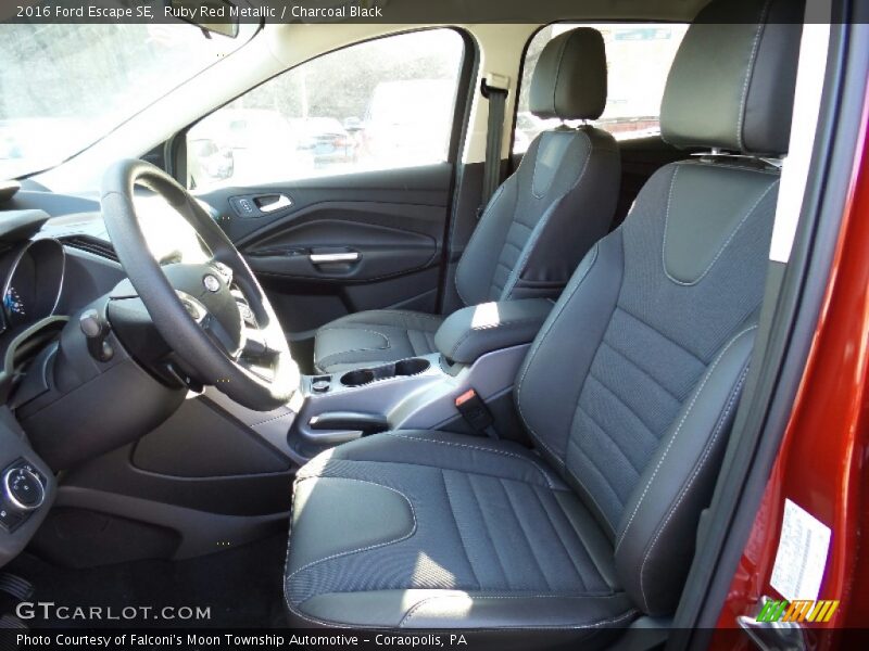 Ruby Red Metallic / Charcoal Black 2016 Ford Escape SE