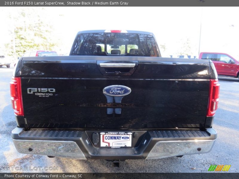 Shadow Black / Medium Earth Gray 2016 Ford F150 Lariat SuperCrew