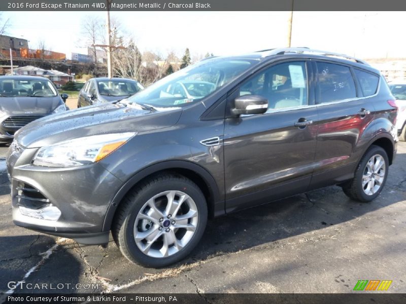Magnetic Metallic / Charcoal Black 2016 Ford Escape Titanium 4WD