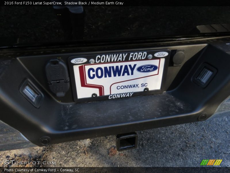 Shadow Black / Medium Earth Gray 2016 Ford F150 Lariat SuperCrew