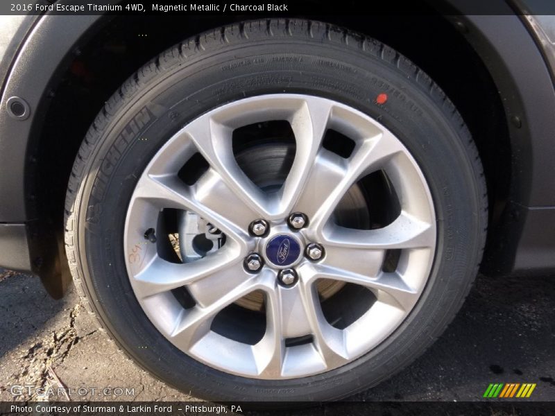 Magnetic Metallic / Charcoal Black 2016 Ford Escape Titanium 4WD