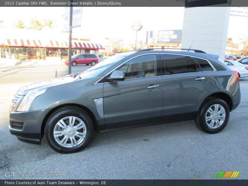 Evolution Green Metallic / Ebony/Ebony 2013 Cadillac SRX FWD