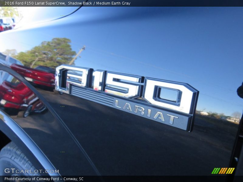 Shadow Black / Medium Earth Gray 2016 Ford F150 Lariat SuperCrew