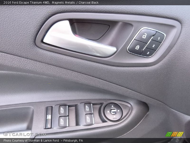 Magnetic Metallic / Charcoal Black 2016 Ford Escape Titanium 4WD