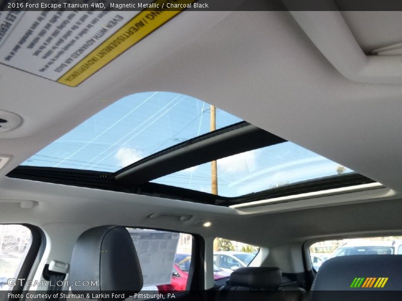 Magnetic Metallic / Charcoal Black 2016 Ford Escape Titanium 4WD