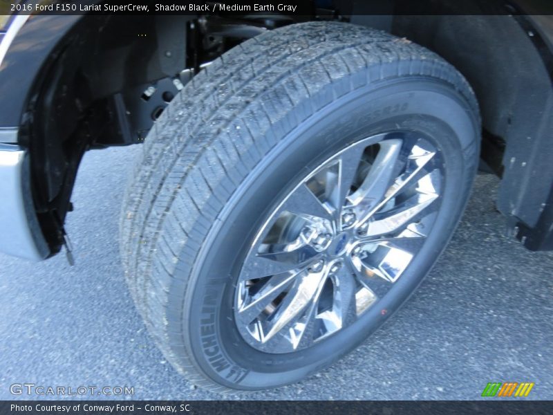 Shadow Black / Medium Earth Gray 2016 Ford F150 Lariat SuperCrew