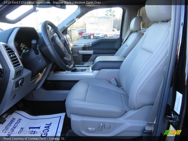 Shadow Black / Medium Earth Gray 2016 Ford F150 Lariat SuperCrew