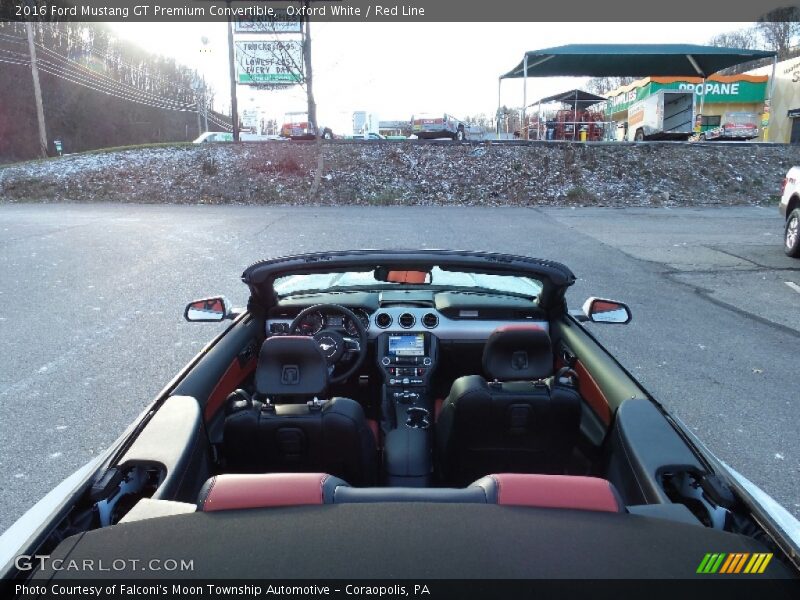 Oxford White / Red Line 2016 Ford Mustang GT Premium Convertible