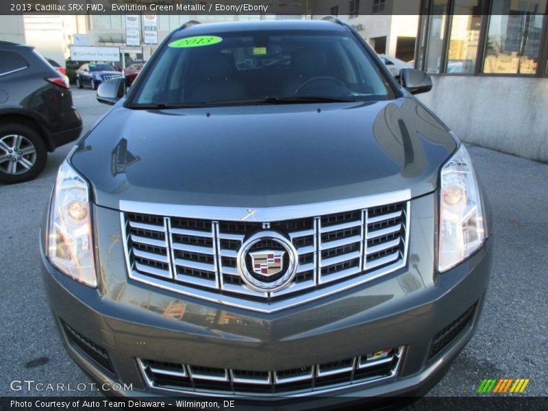Evolution Green Metallic / Ebony/Ebony 2013 Cadillac SRX FWD