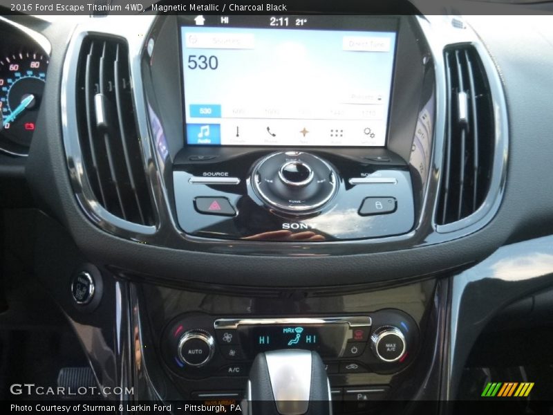 Magnetic Metallic / Charcoal Black 2016 Ford Escape Titanium 4WD